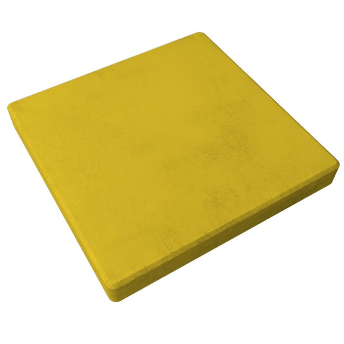 Квадратная тротуарная плитка 300х300х30 Желтый