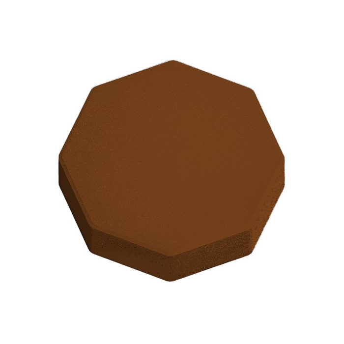 Фигурная тротуарная плитка Восьмигранник Коричневый